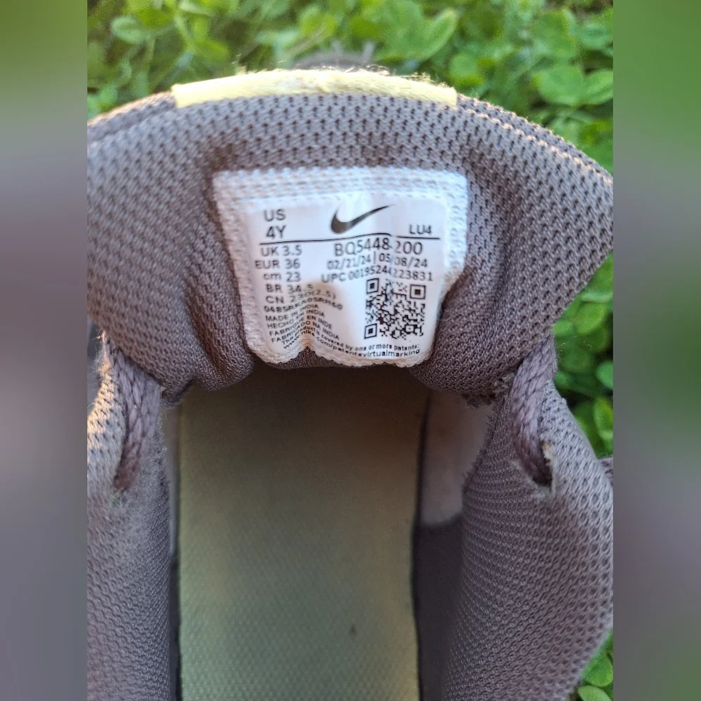 Nike Gray Sneakers with Cream Accents